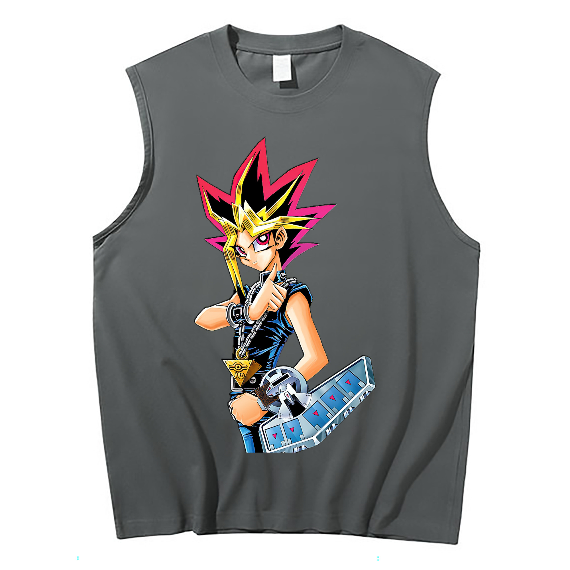 （画像用） 遊☆戯☆王 Yu-Gi-Oh! コットン100％タンクトップ（フロントプリント）